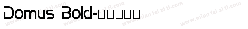 Domus Bold字体转换
